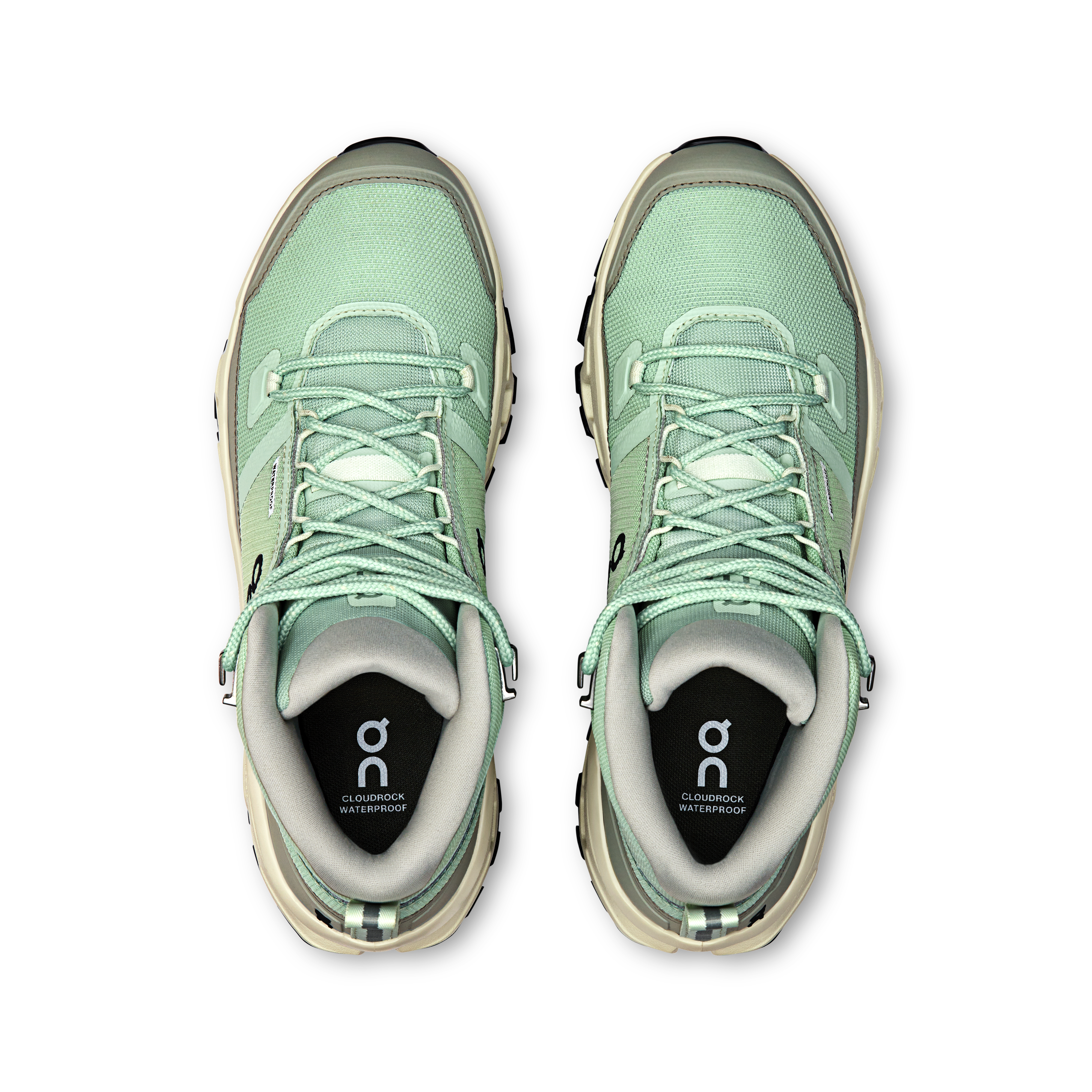 on running cloudrock mid waterproof mineral aloe (women's)