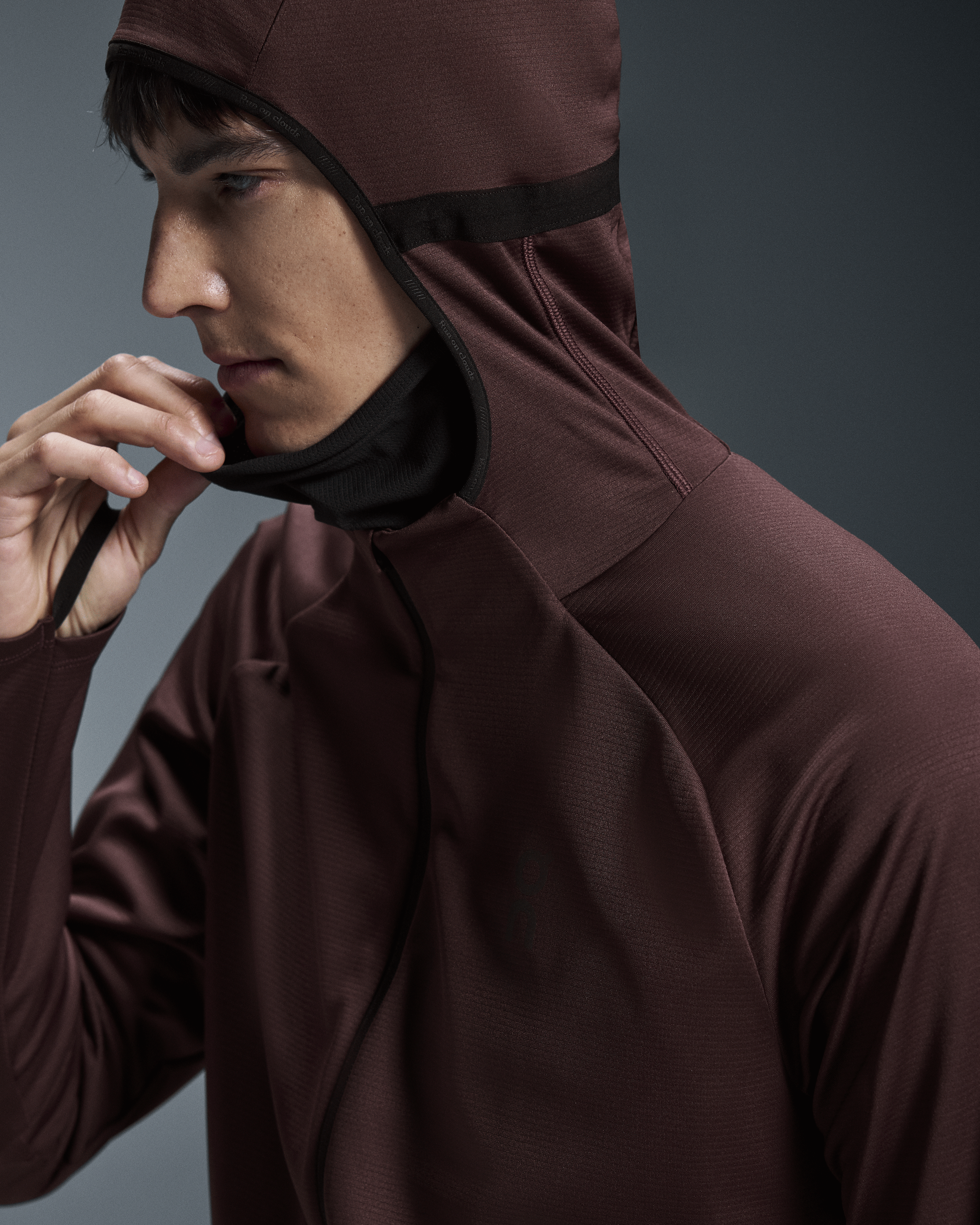on climate zip hoodie Mulberry