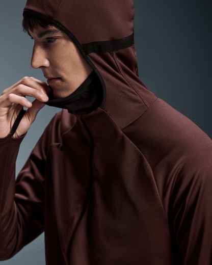 on climate zip hoodie Mulberry