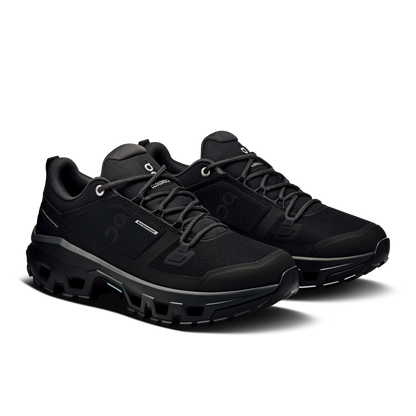 on running cloudrock low waterproof black (women's)