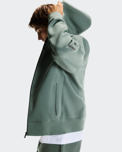 On Focus Tech Zip Hoodie Olive