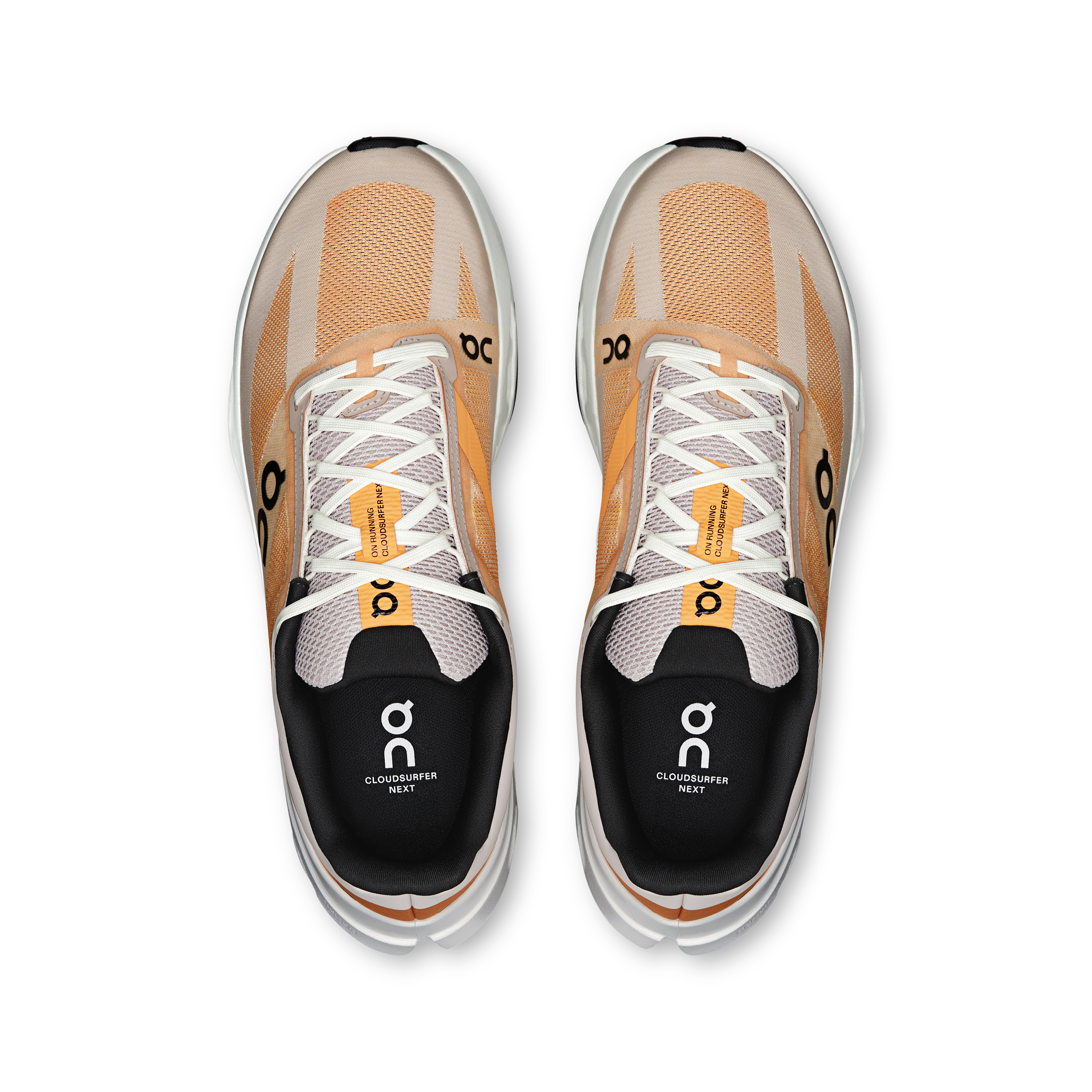 on running cloudsurfer next tangerine ivory
