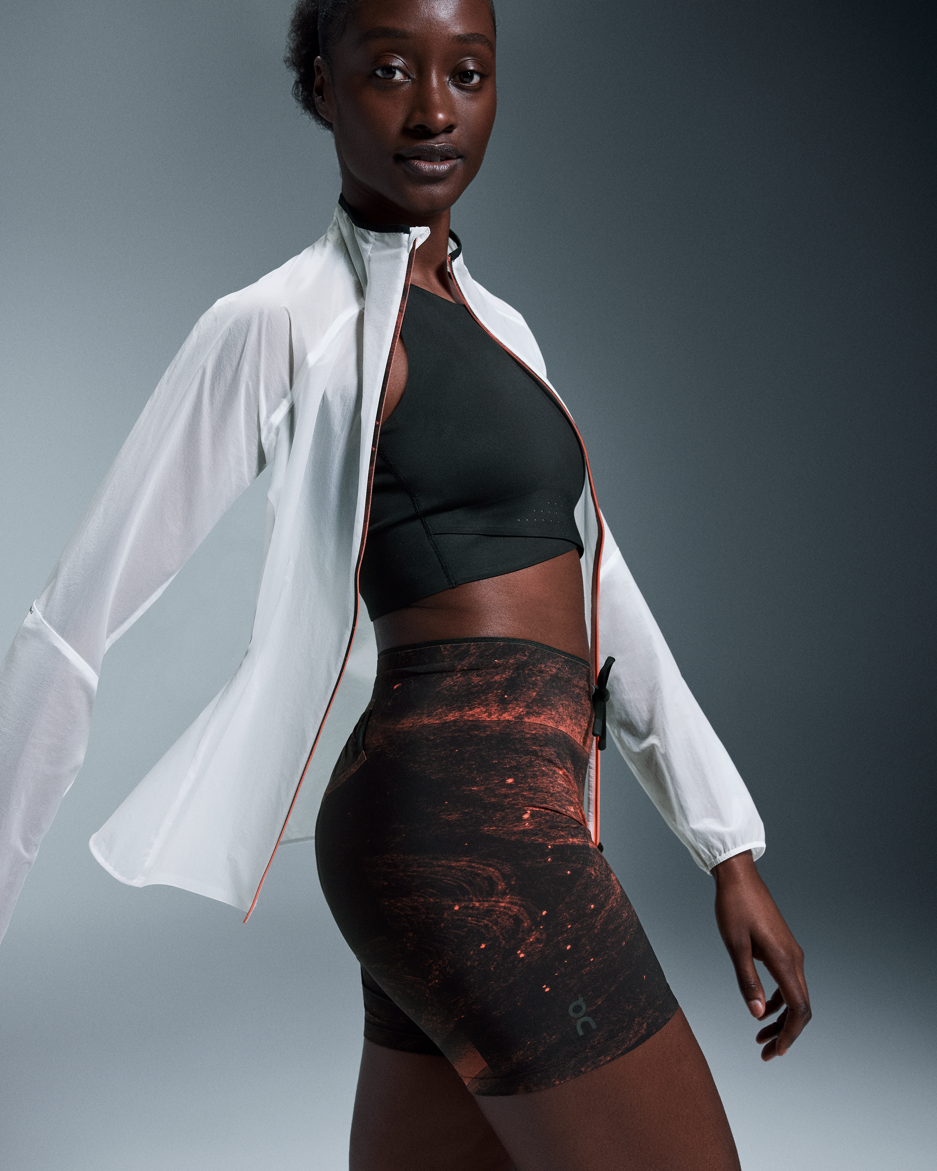 On Zero Jacket White | Flame (Women'S)