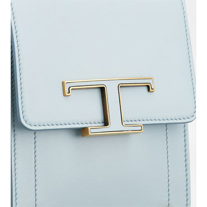 Tods T Timeless Bag In Leather Micro Blue