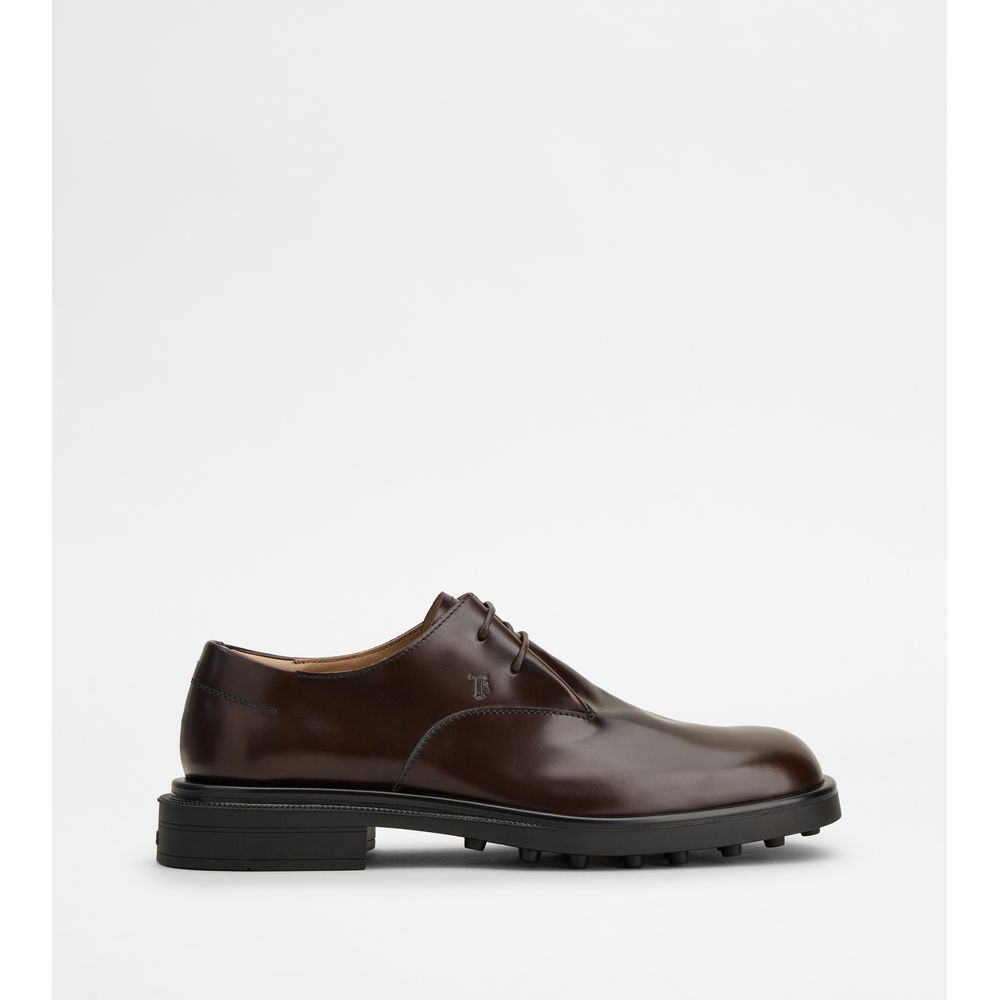 Tods Lace-Ups In Leather Brown Mens