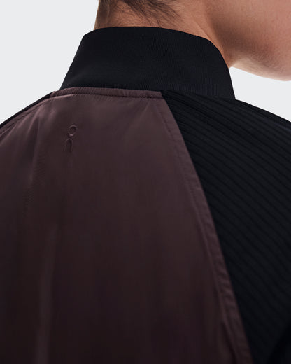 On Courtside Bomber Mulberry | Black (Women'S)