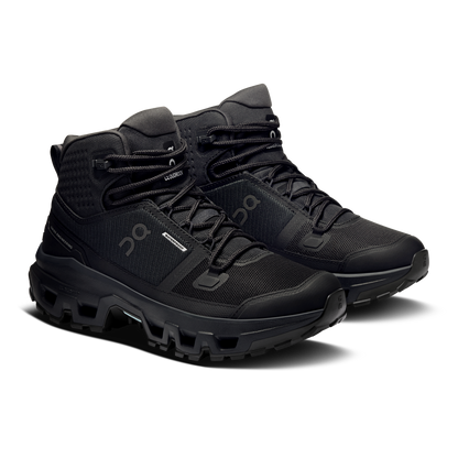 On Cloudrock Mid Waterproof Black Black (Women'S)