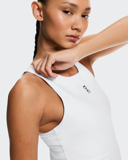 On Court Dress Split Edge White | Black (Women'S)
