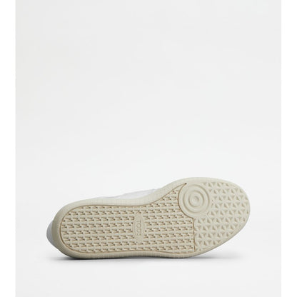 Tods Tabs Sneakers High-Top In Leather White Womens