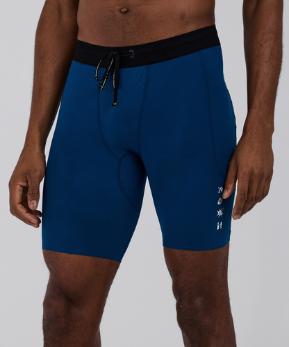 Bandit Mens Solite 5 Pocket Half Tights Ink Blue