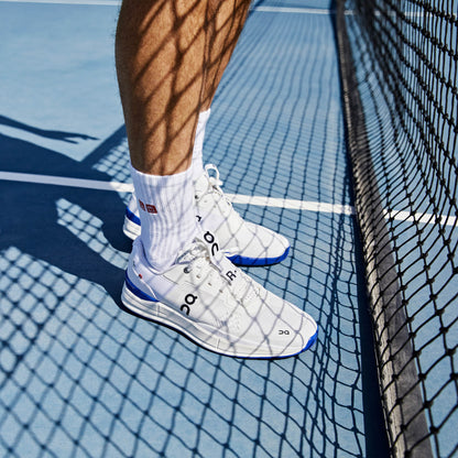 on running the roger pro white indigo