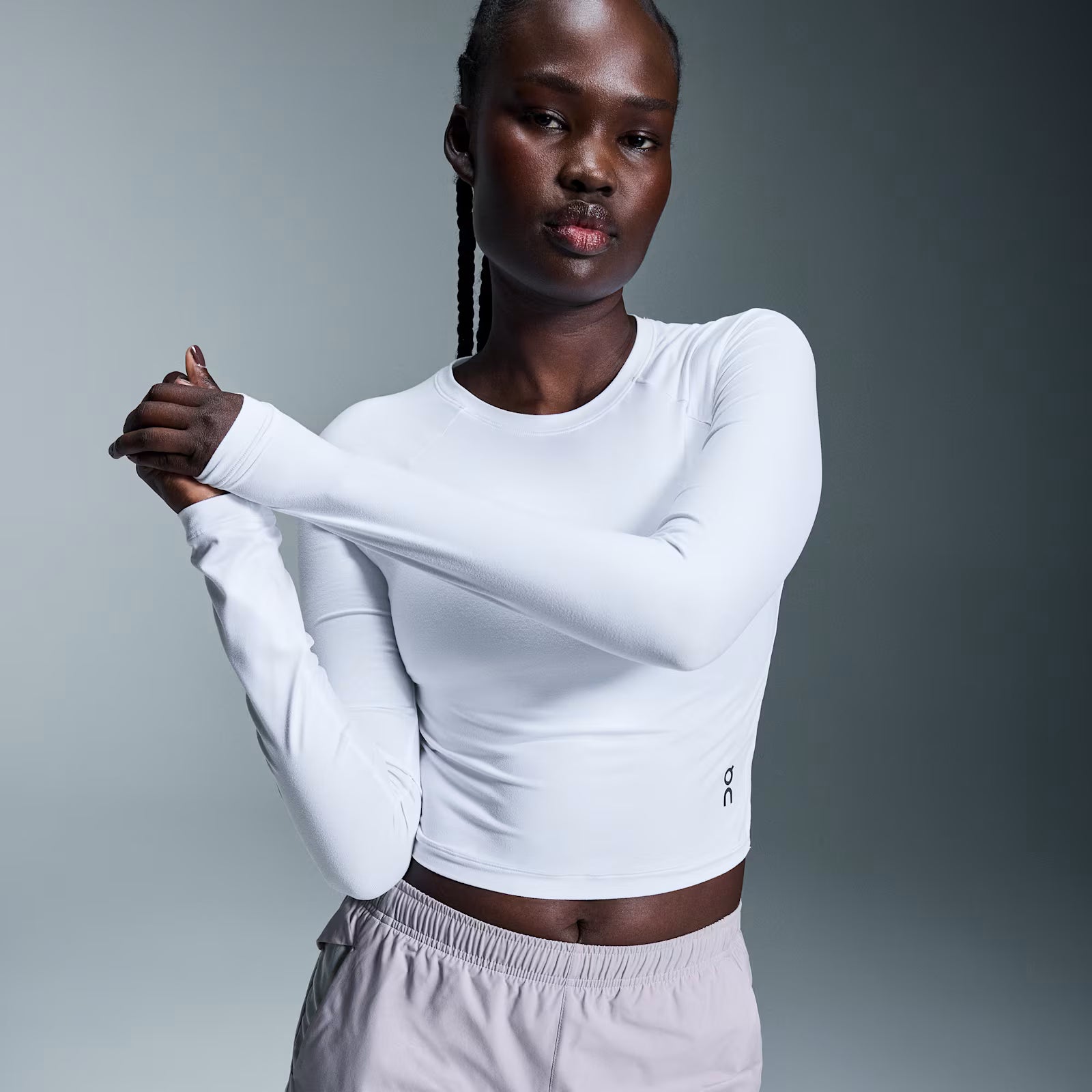 On Movement Long-T Crop White (Women'S)