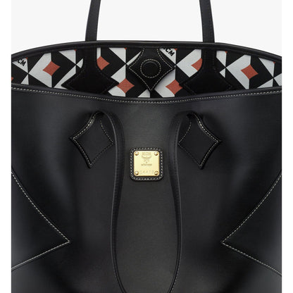 MCM Large Dia Shopper in Calfskin Leather