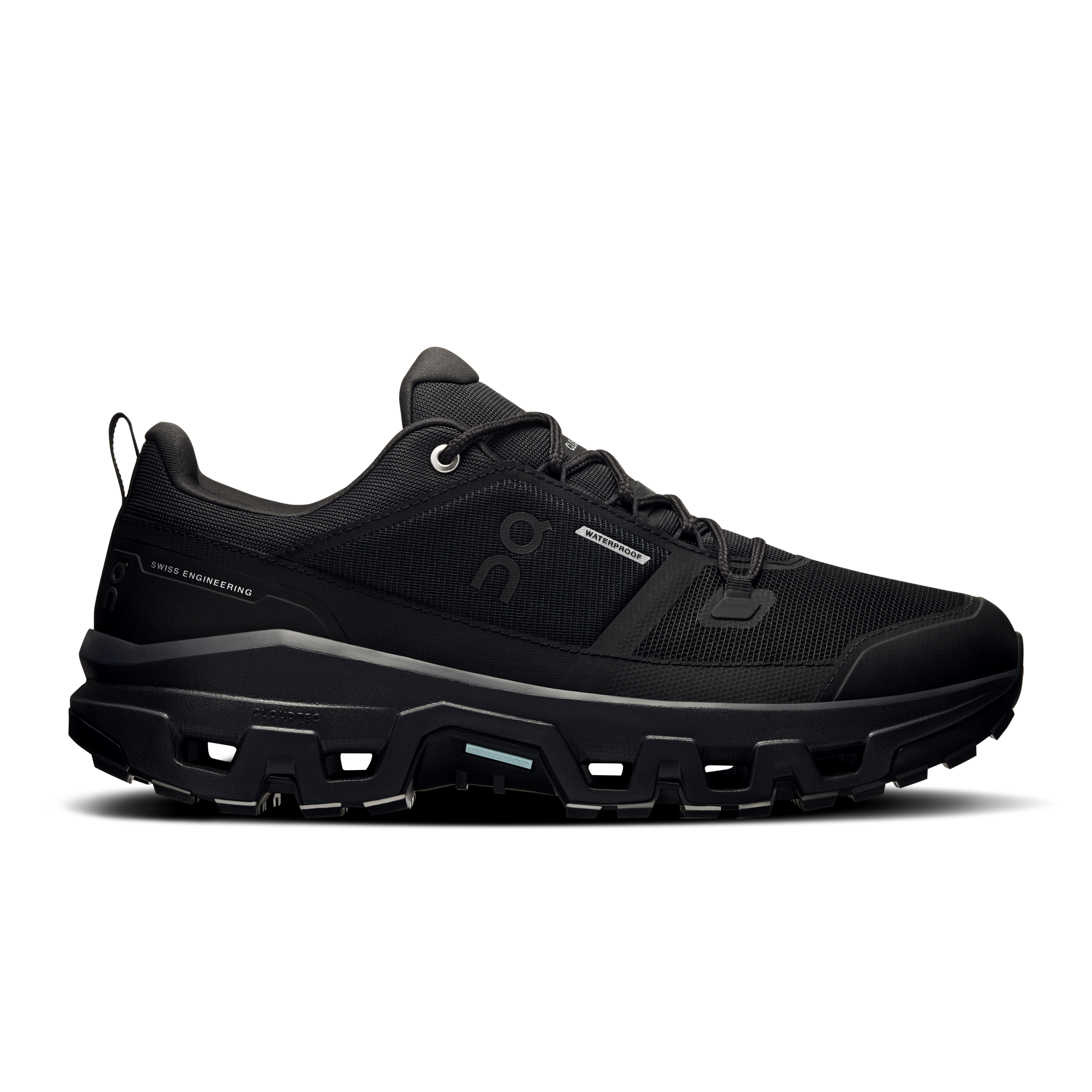 On Cloudrock Low Waterproof Black Black