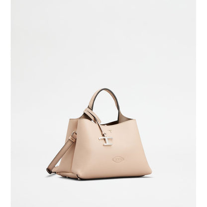 Tods Bag In Leather Micro Pink Brown