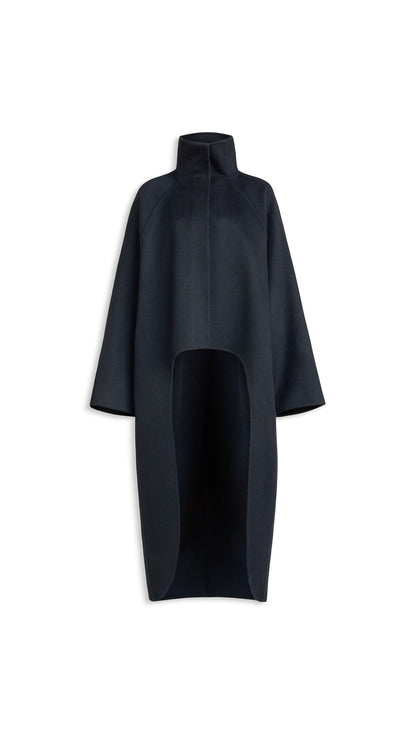 Alaïa Asymmetric Double Face Cashmere Coat
