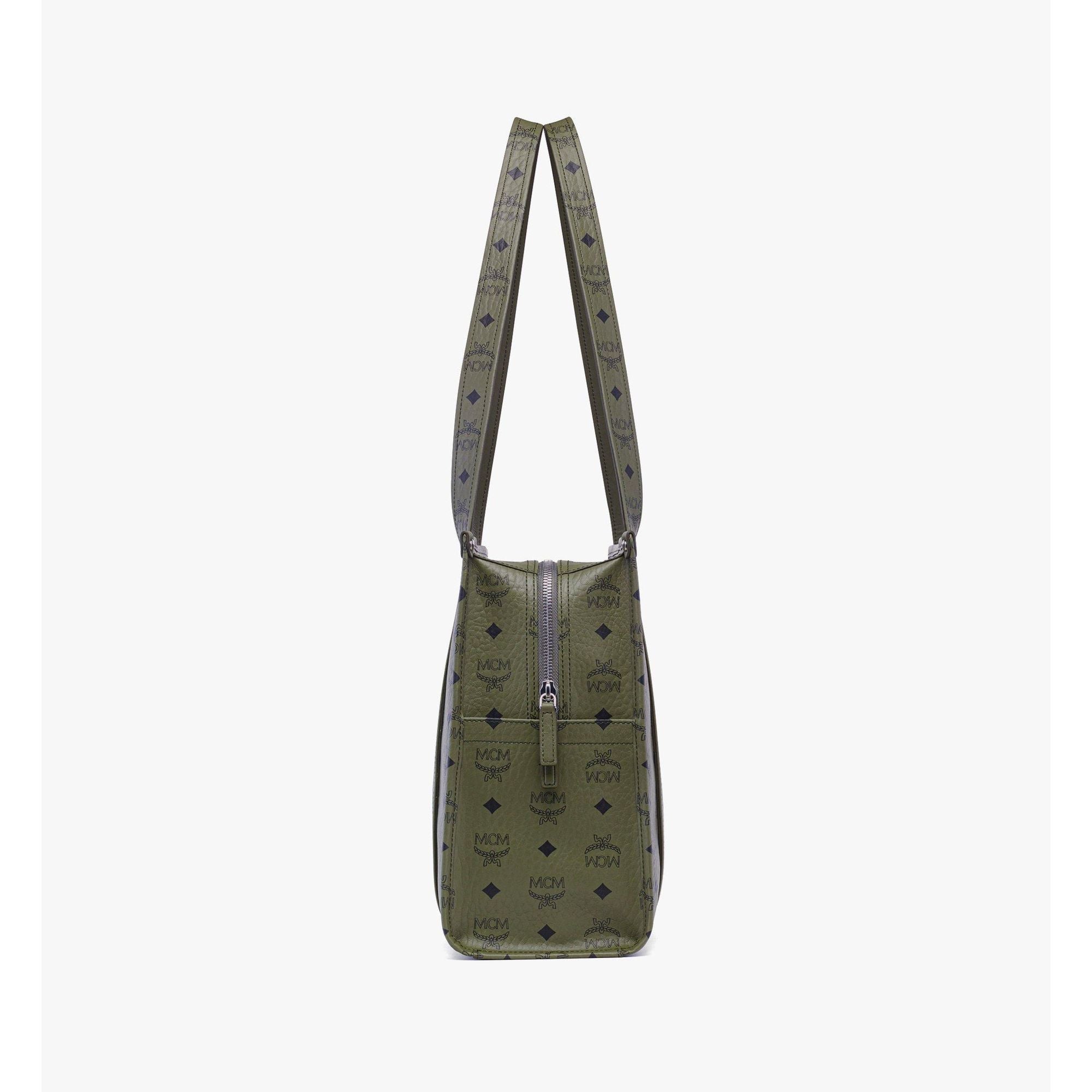 MCM Large Aren School Bag Tote in Visetos