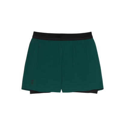 On 3" Performance 2/1 Shorts Spirulina | Black (Women'S)