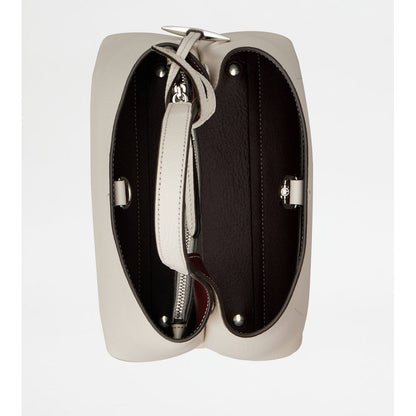 Tods Bag In Leather Mini Grey