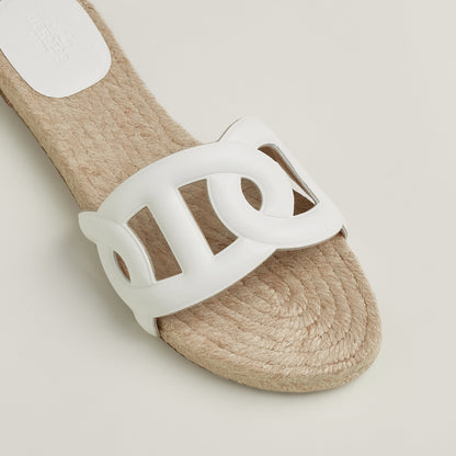  Hermes Famosa Espadrille Blanc