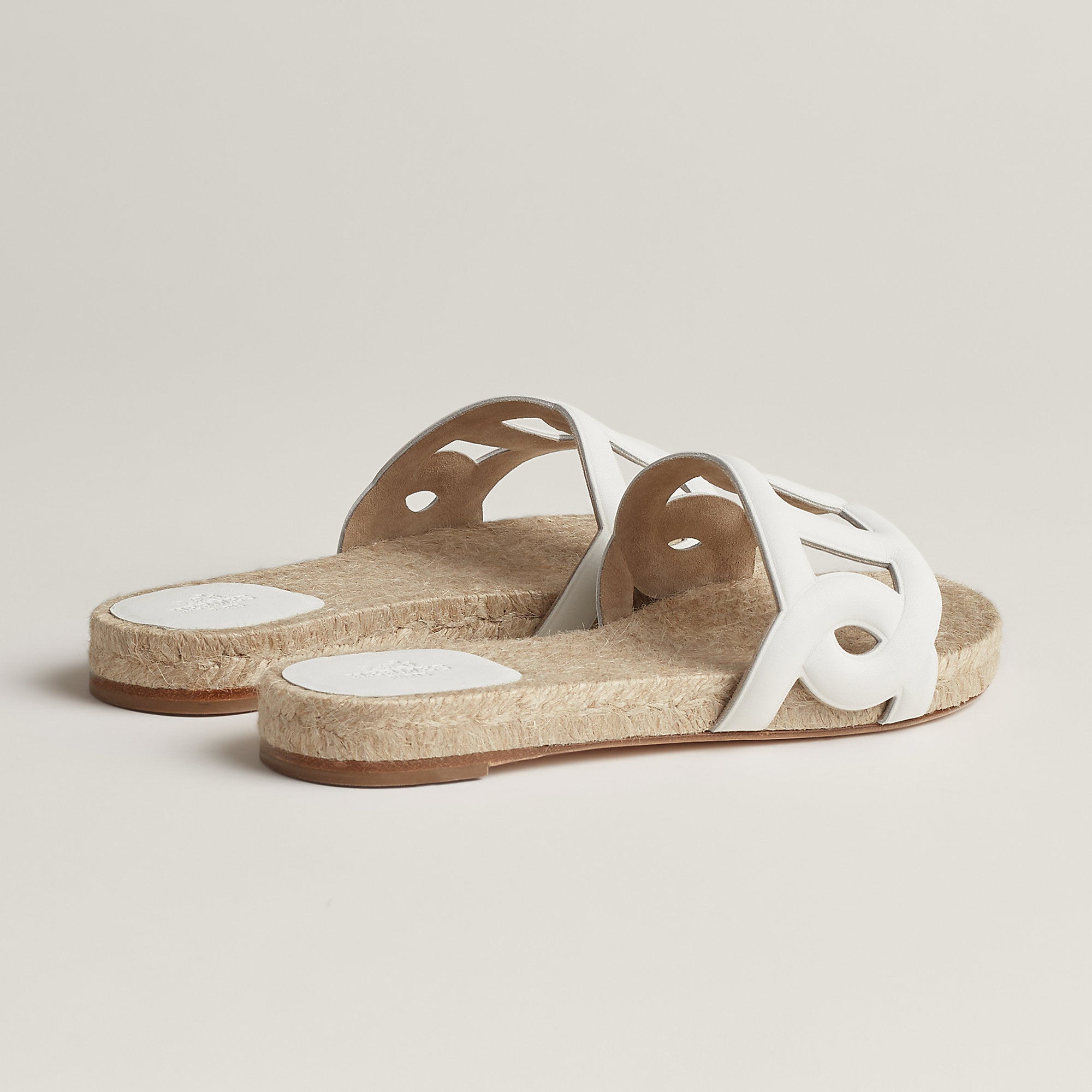  Hermes Famosa Espadrille Blanc