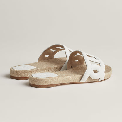  Hermes Famosa Espadrille Blanc