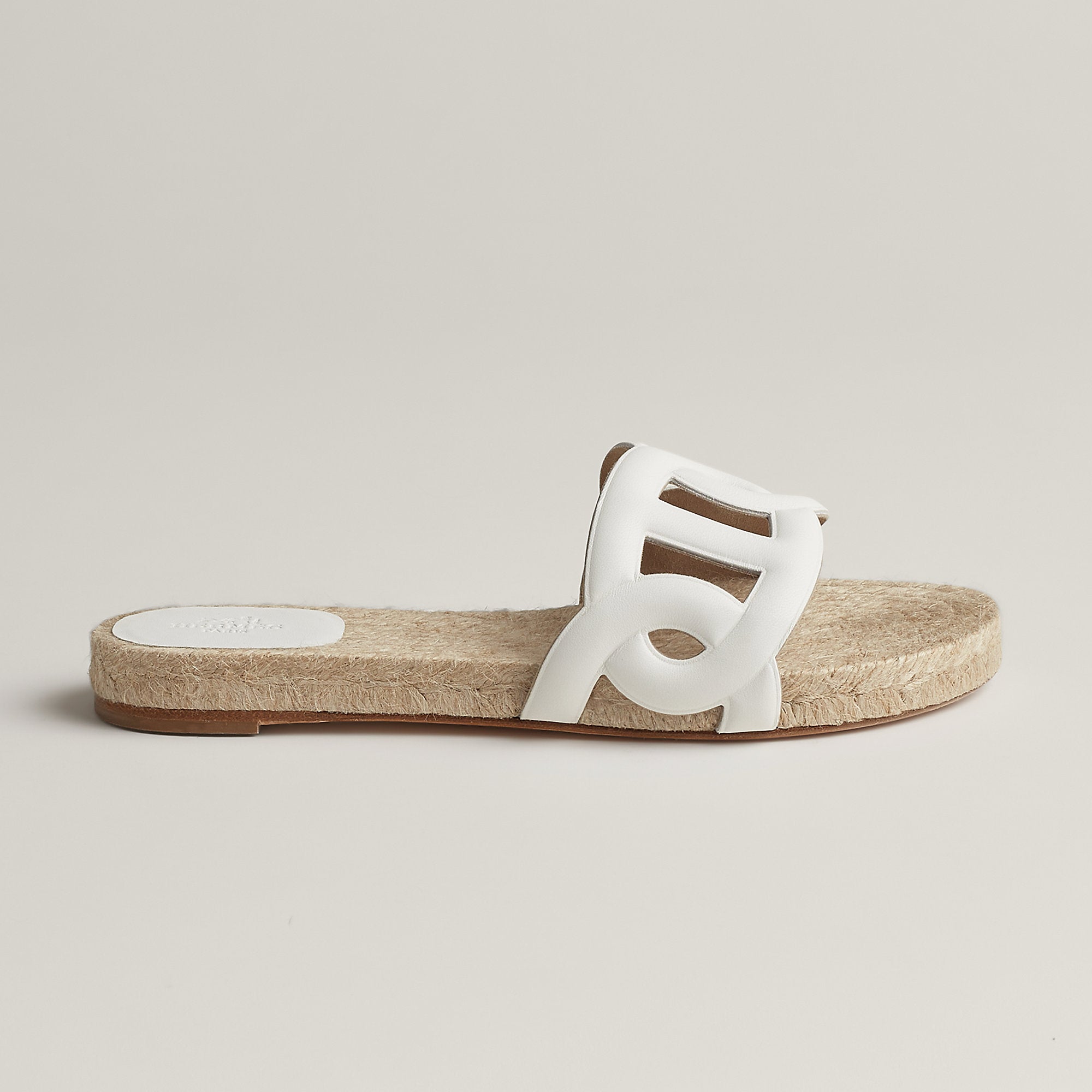  Hermes Famosa Espadrille Blanc