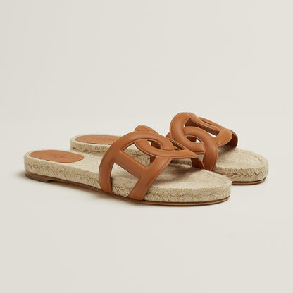 Hermes Famosa Espadrille Naturel