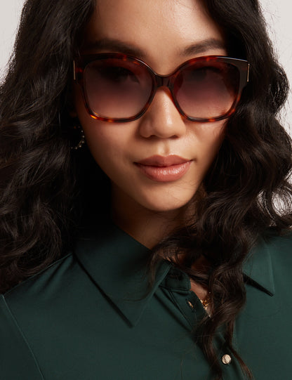 Ted Baker Farah Hardware Detail Cat Eye Sunglasses Women's