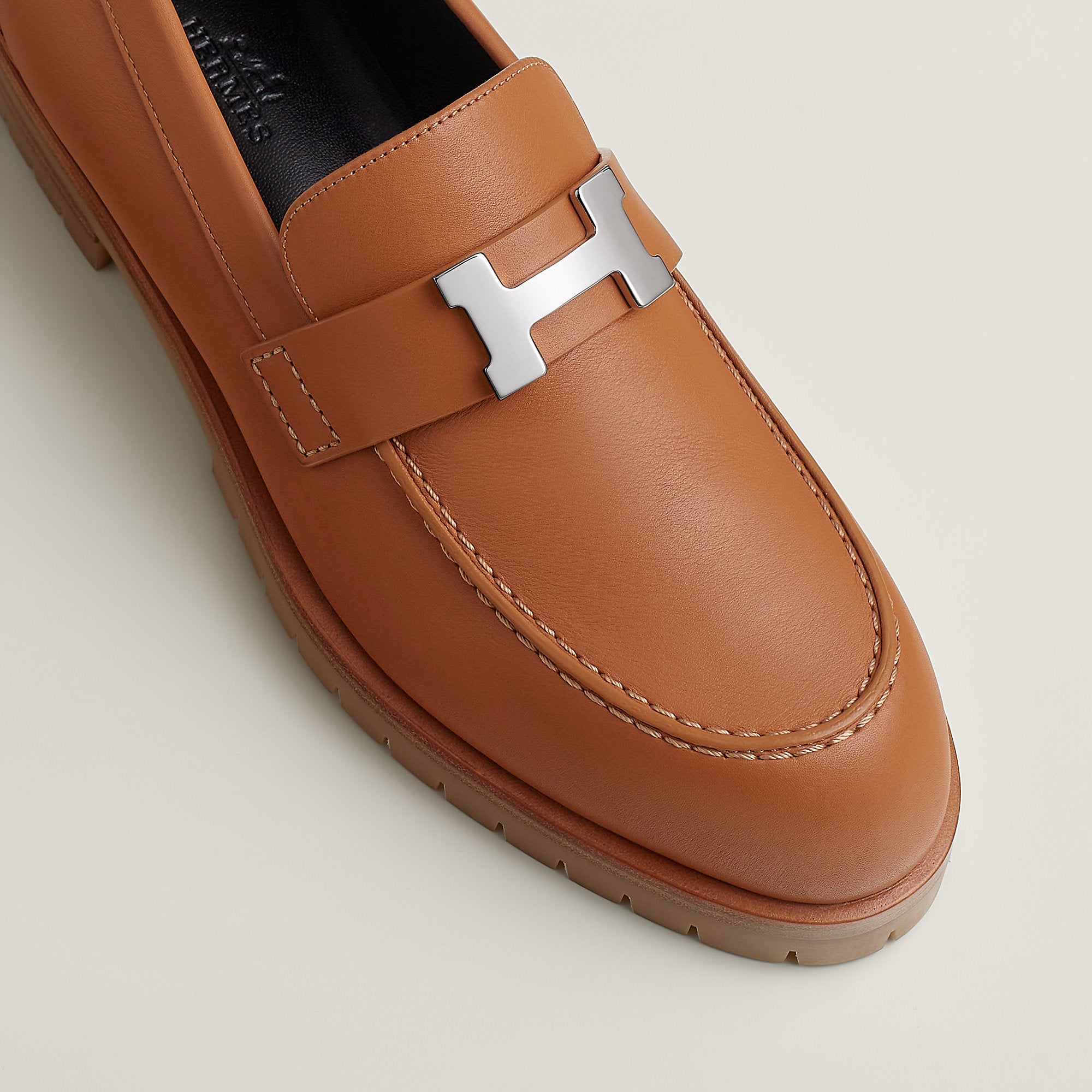  Hermes Faubourg Loafer Naturel