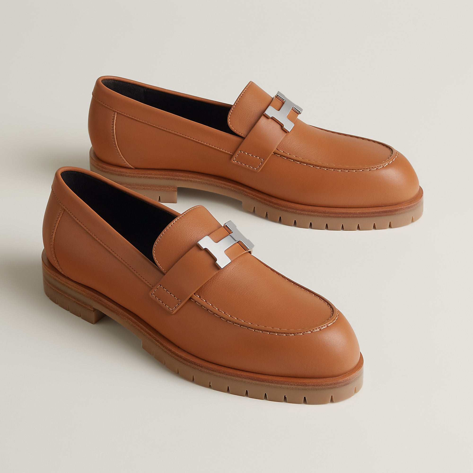  Hermes Faubourg Loafer Naturel
