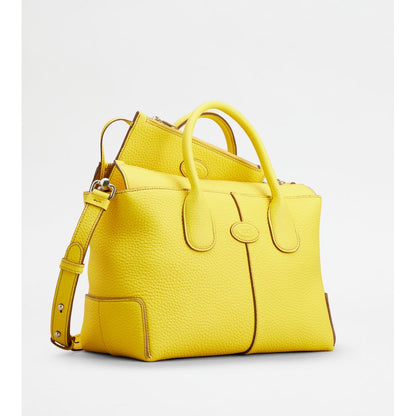 Tods Di Bag In Leather Small Yellow
