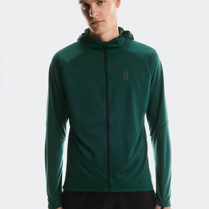 On Climate Zip Hoodie Spirulina