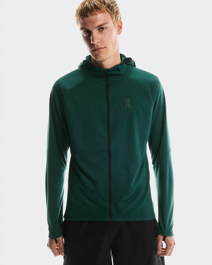 On Climate Zip Hoodie Spirulina