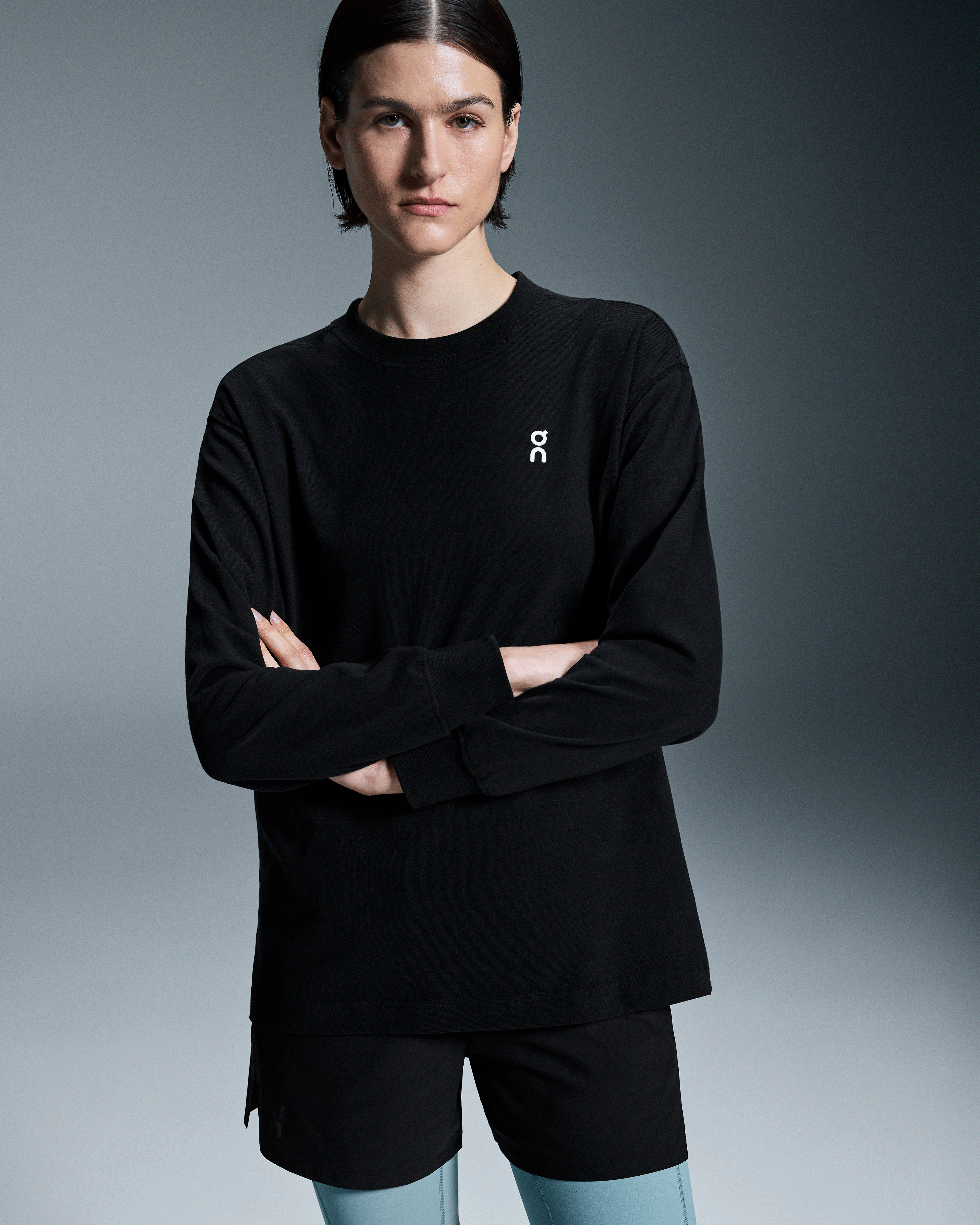 On Club Long-T Black (Women's)