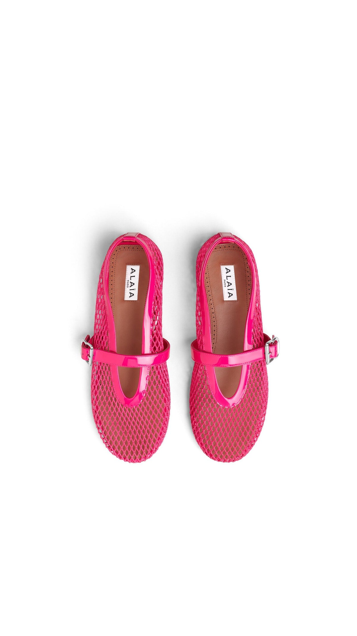 Alaïa Ballet Flats In Fishnet