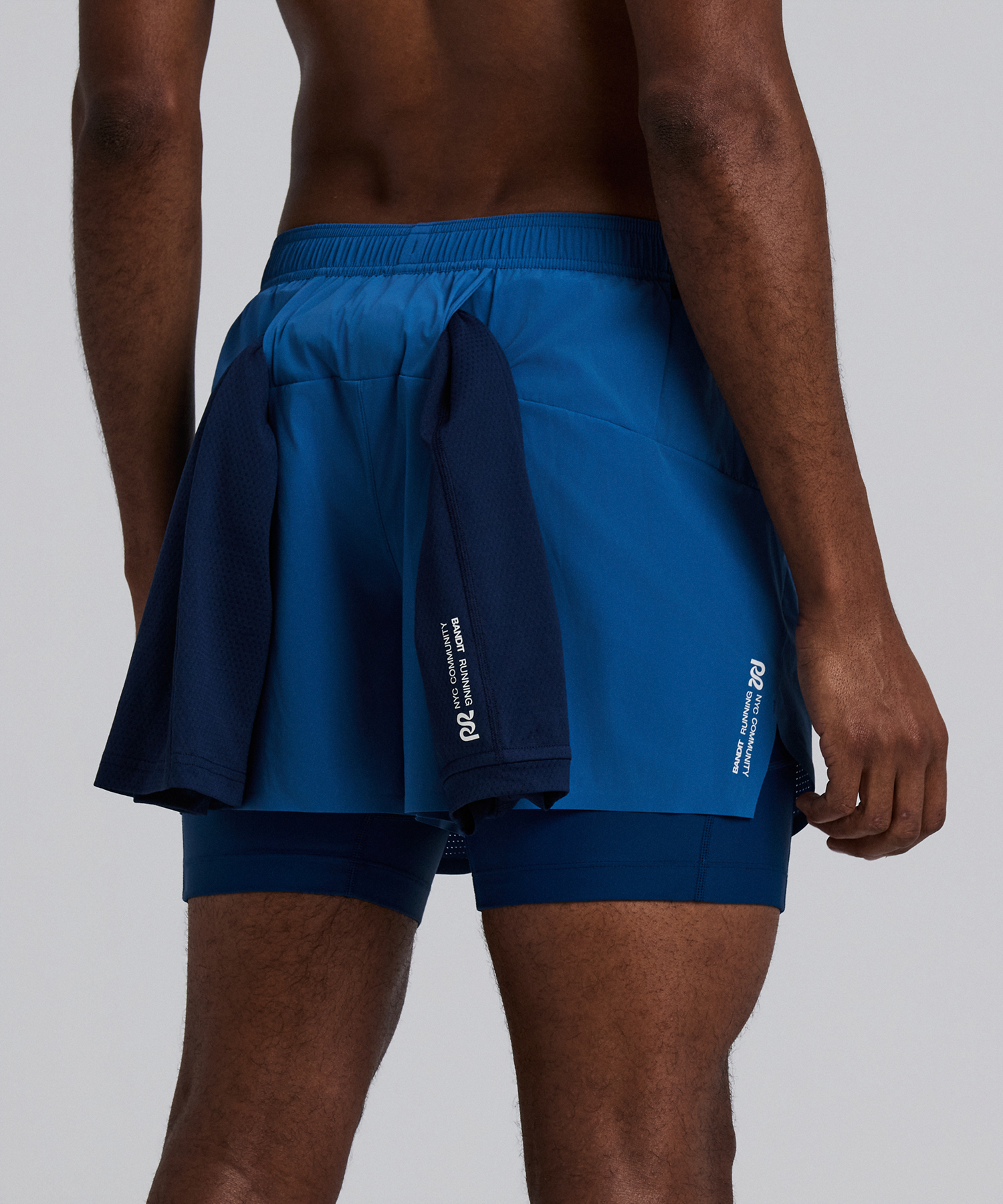 Bandit Mens Vento Next Gen 2 In 1 Run Short Aegean