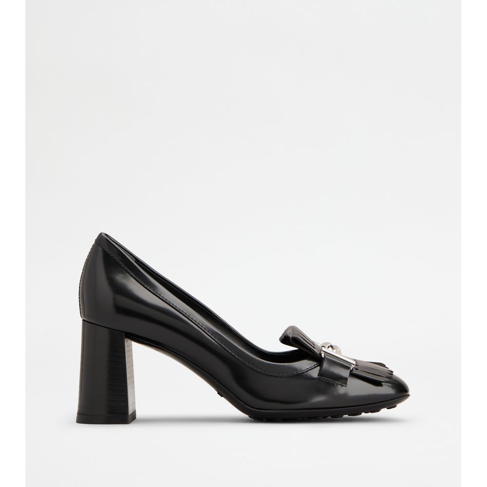 Tods Pumps In Leather Black Womens