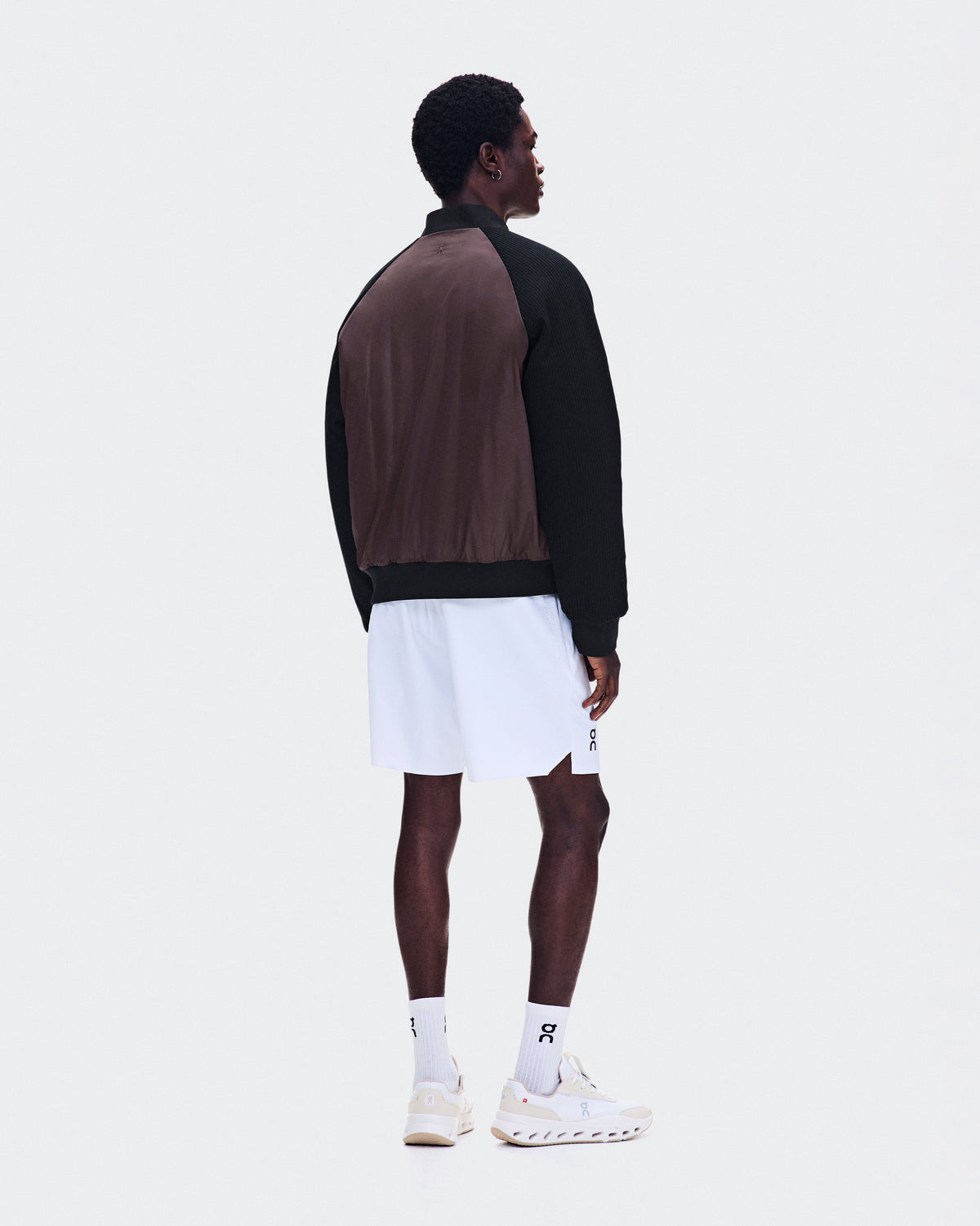 On Courtside Bomber Mulberry | Black