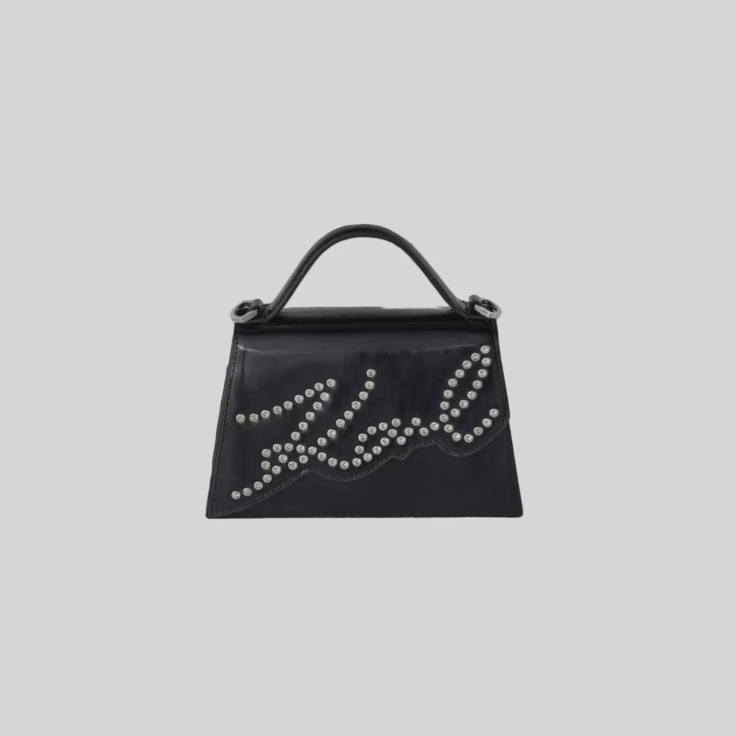 KarlLagerfeld Ksignature Small Studded Crossbody Bag Black