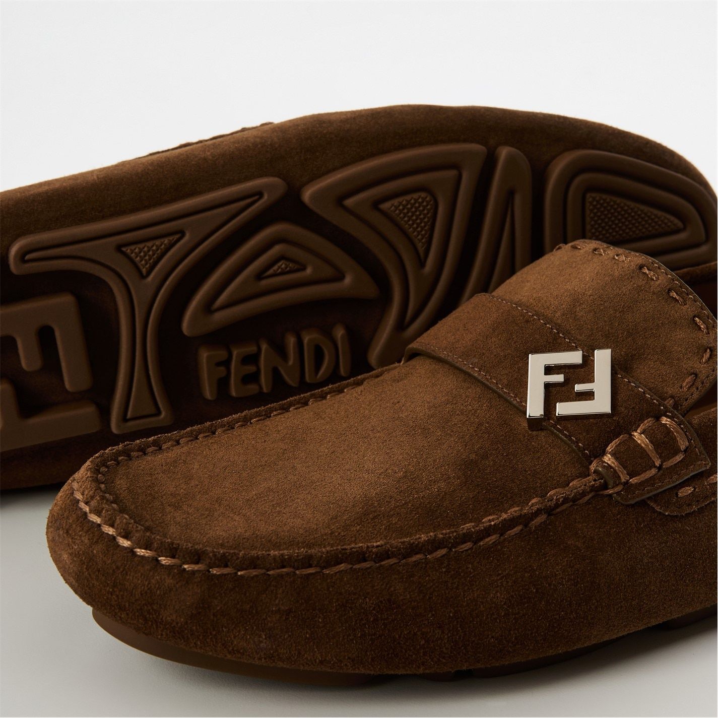  Fendi FF Loafer Sn53 Brown