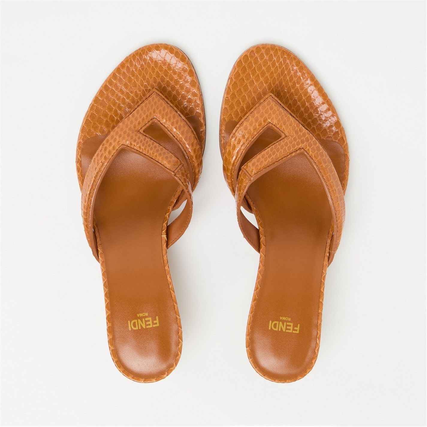 Fendi Thong Heel Ld54 Brandy