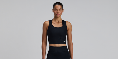 Bandit Womens Adapto Scoopneck Distance Tank Black