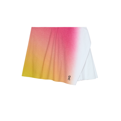 On Court Skirt Side Pleat White | Lime (Women'S)