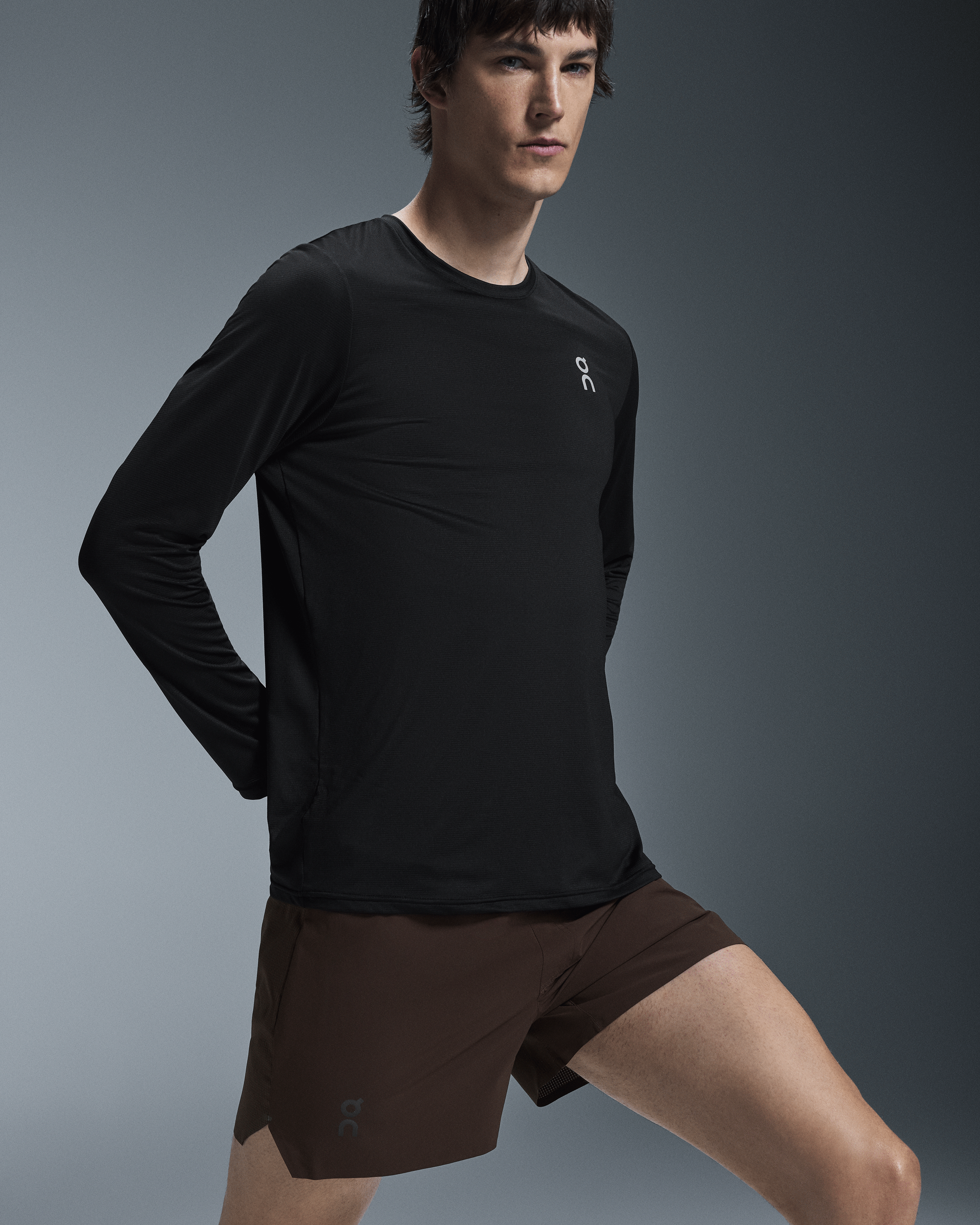 on lightweight shorts Ox | Black
