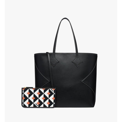 MCM Large Dia Shopper in Calfskin Leather