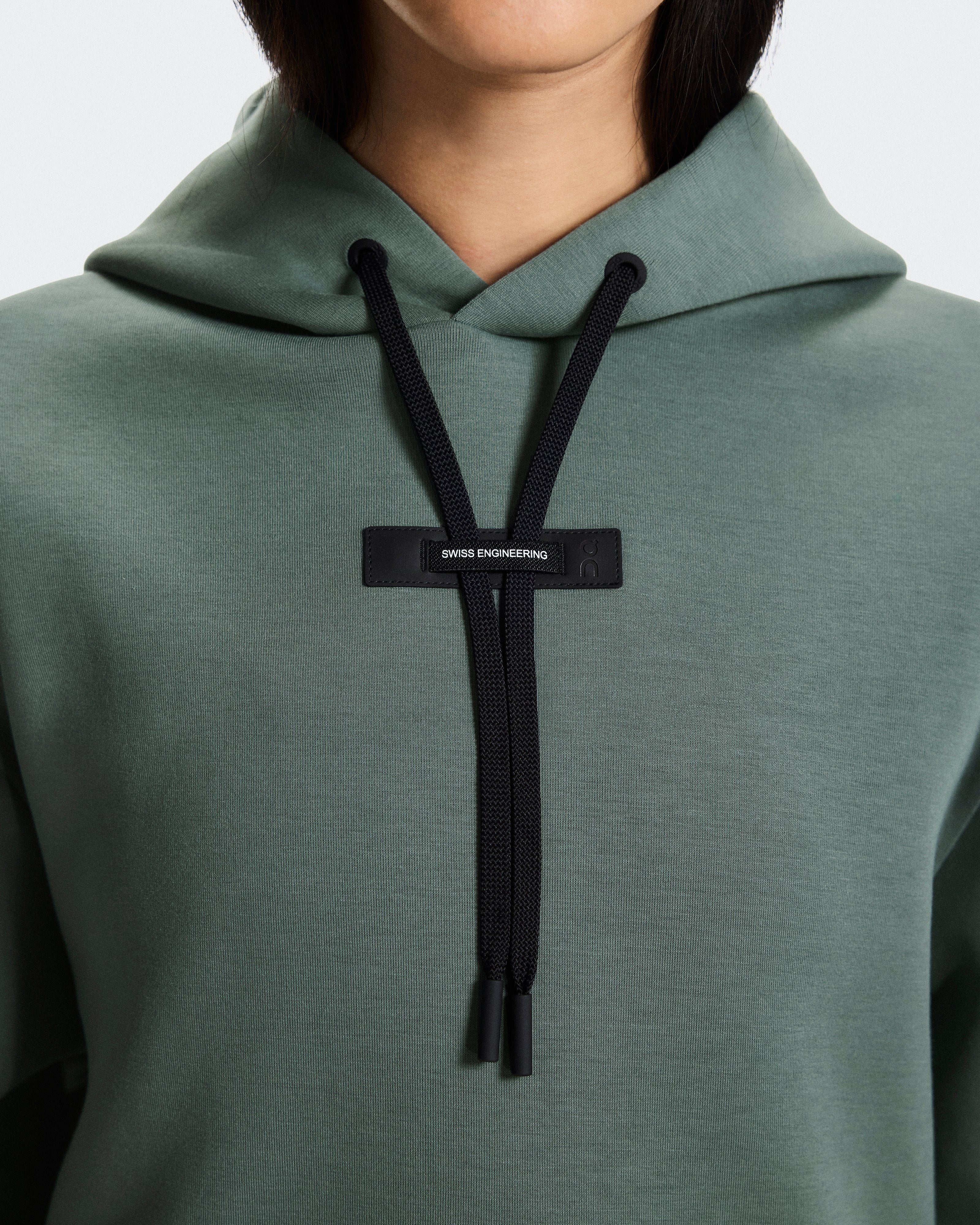 On Focus Tech Hoodie Olive (Women's)