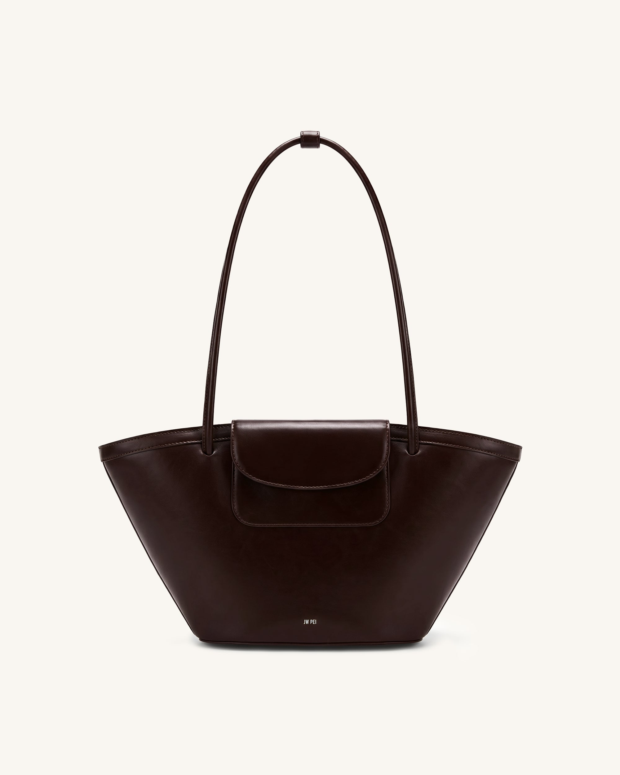 Jw Pei Corinne Pocket Tote Bag Dark Brown