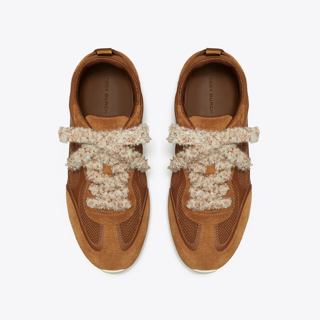 Tory Burch Field Sneaker COGNAC BROWN