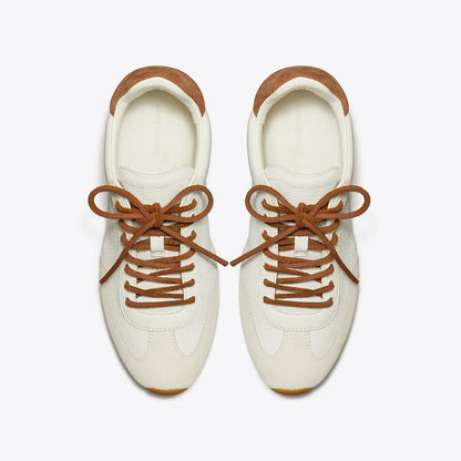 Tory Burch Field Sneaker BLANC / WHITE MOCHA / GINGERBREAD BROWN